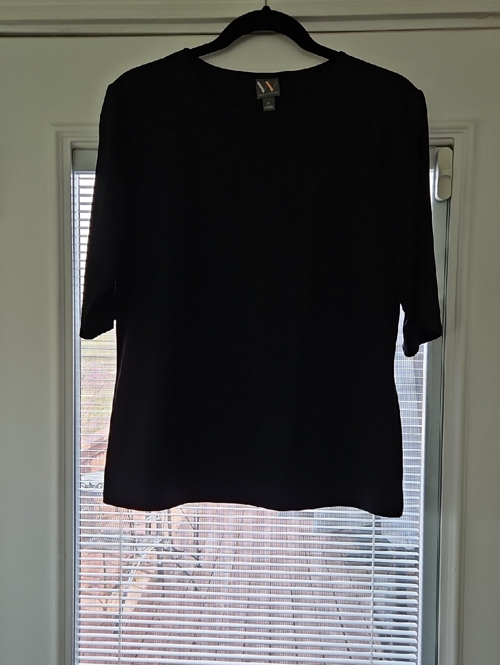 Worthington Black Short Sleeve Crewneck Tee